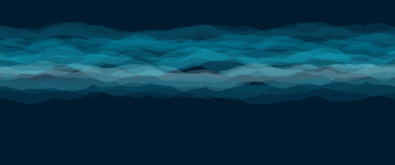 Aurora wallpaper in the Arctic Aurora palette at 3440x1440, generated with PattrnLab.