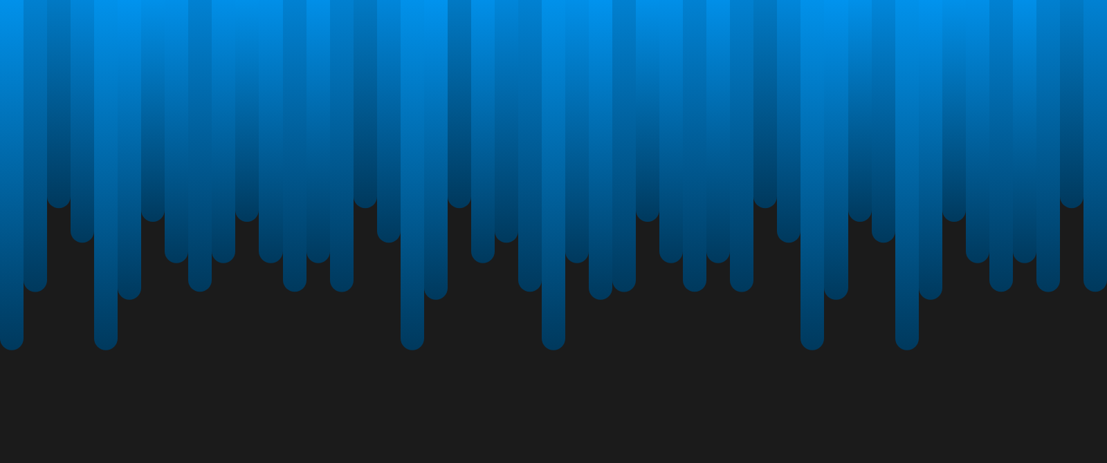 Drips wallpaper in the Blue Drip palette at 3440x1440, generated with PattrnLab.