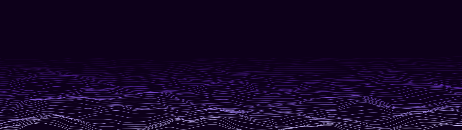 Flow Lines wallpaper in the Electric Violet palette at 5120x1440, generated with PattrnLab.