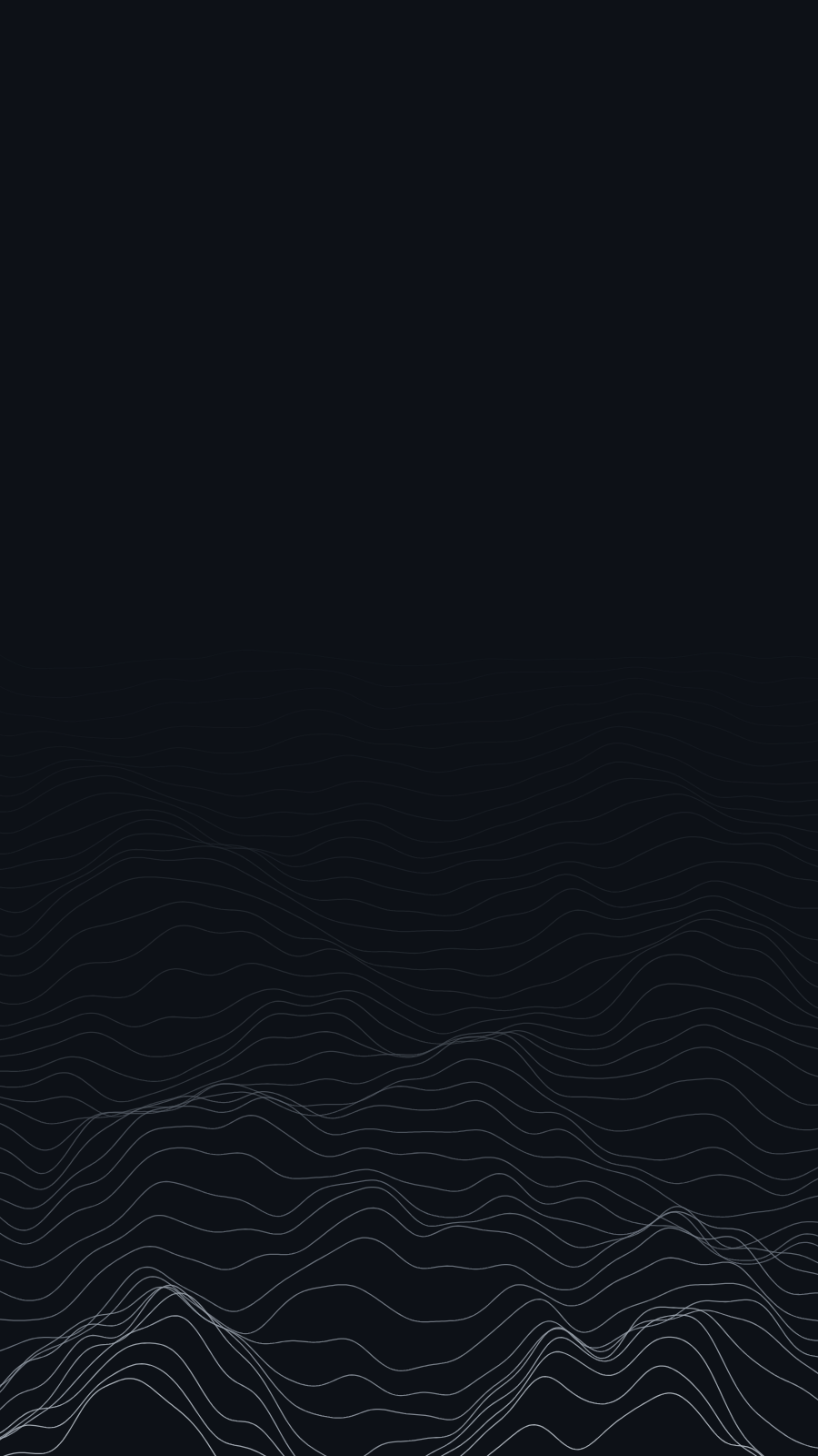 Flow Lines wallpaper in the Midnight palette at 1440x2560, generated with PattrnLab.