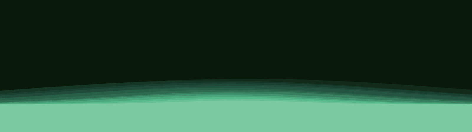 Horizon Waves wallpaper in the Forest Canopy palette at 3840x1080, generated with PattrnLab.