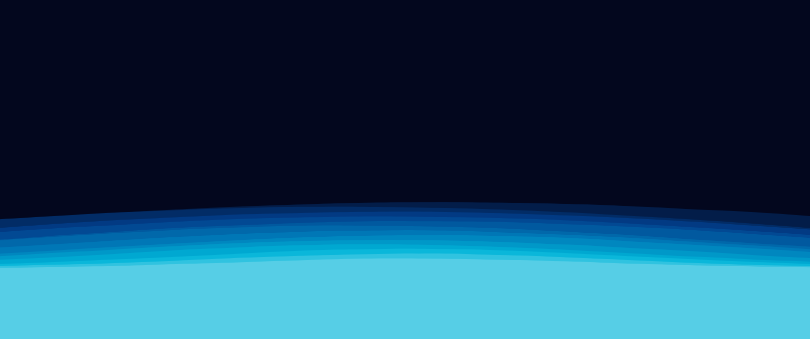 Horizon Waves wallpaper in the Ocean Deep palette at 3440x1440, generated with PattrnLab.