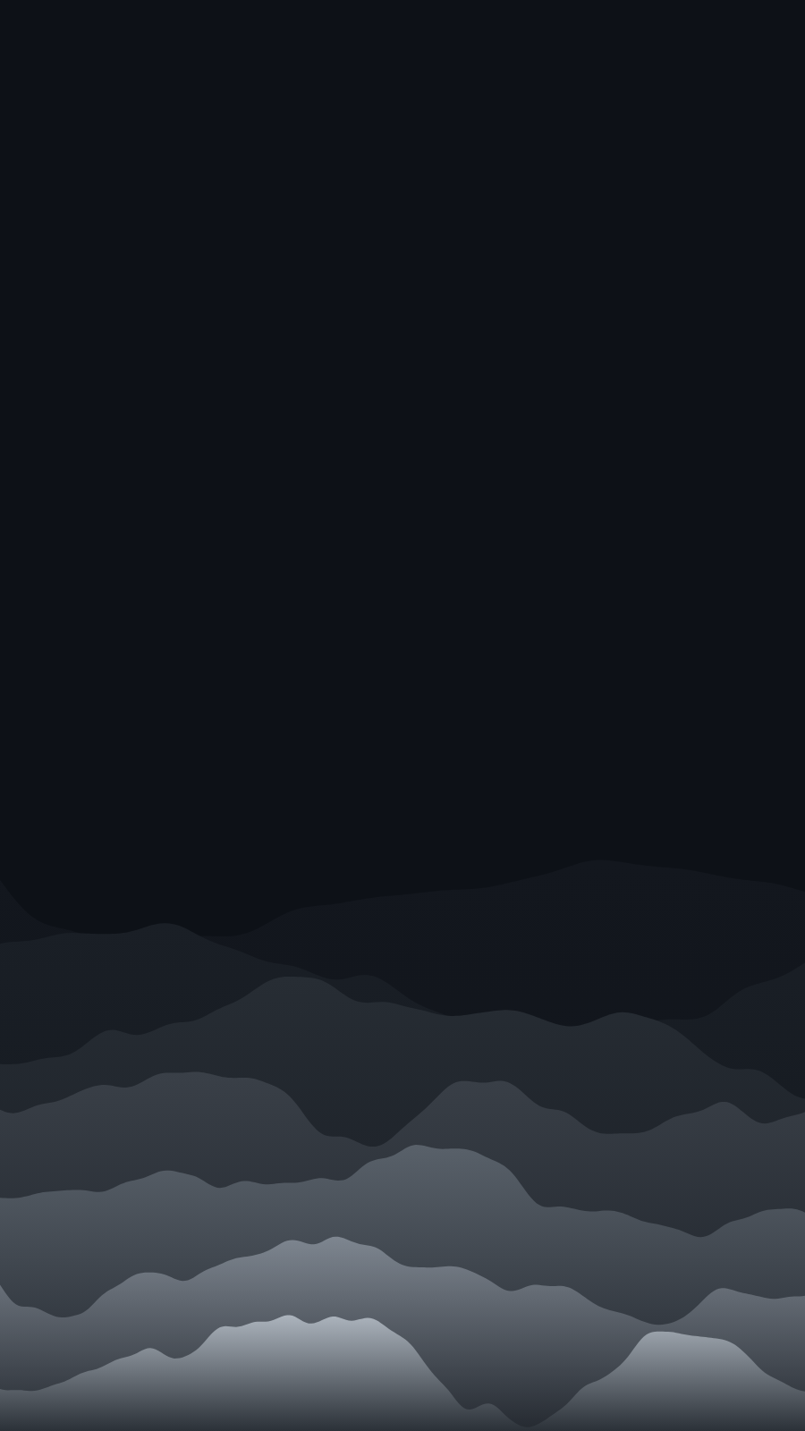 Misty Ridges wallpaper in the Midnight palette at 1440x2560, generated with PattrnLab.