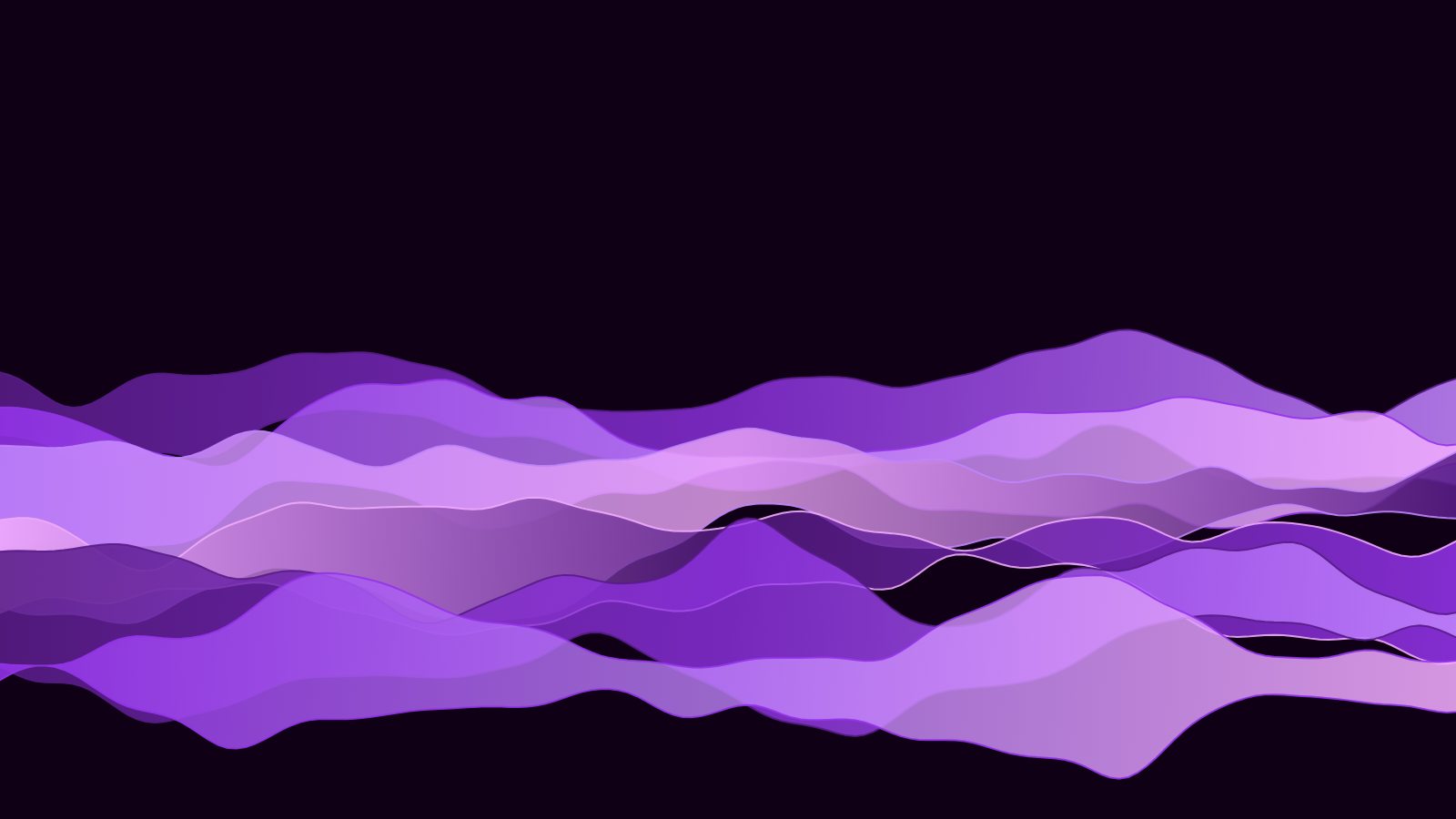 Ribbons wallpaper in the Cosmic Nebula palette at 3840x2160, generated with PattrnLab.