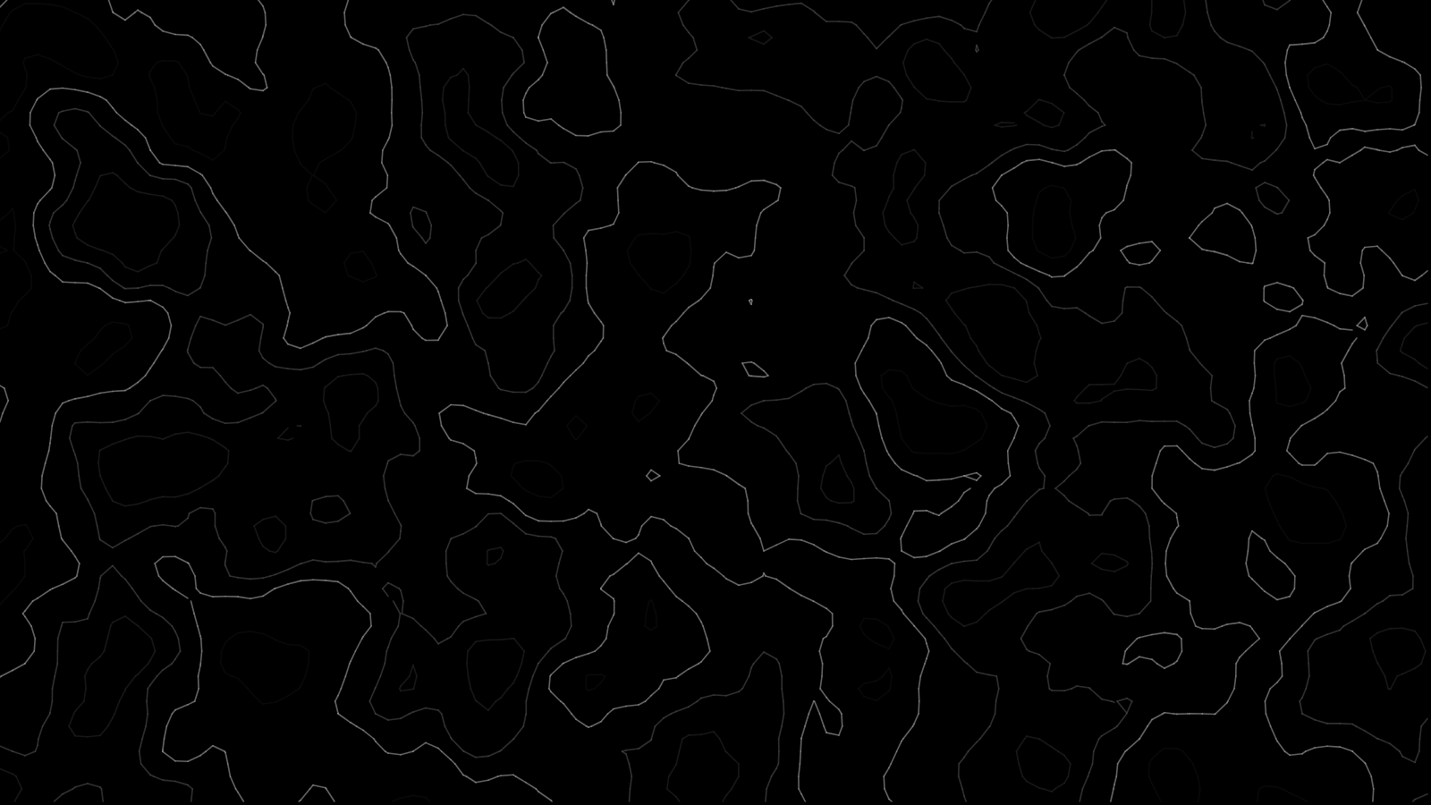 Topography wallpaper in the True Black palette at 3840x2160, generated with PattrnLab.