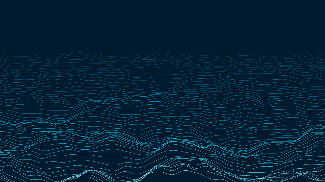 Flow Lines pattern wallpaper in arctic aurora tones - part of the Modern & Minimal collection, made with PattrnLab.