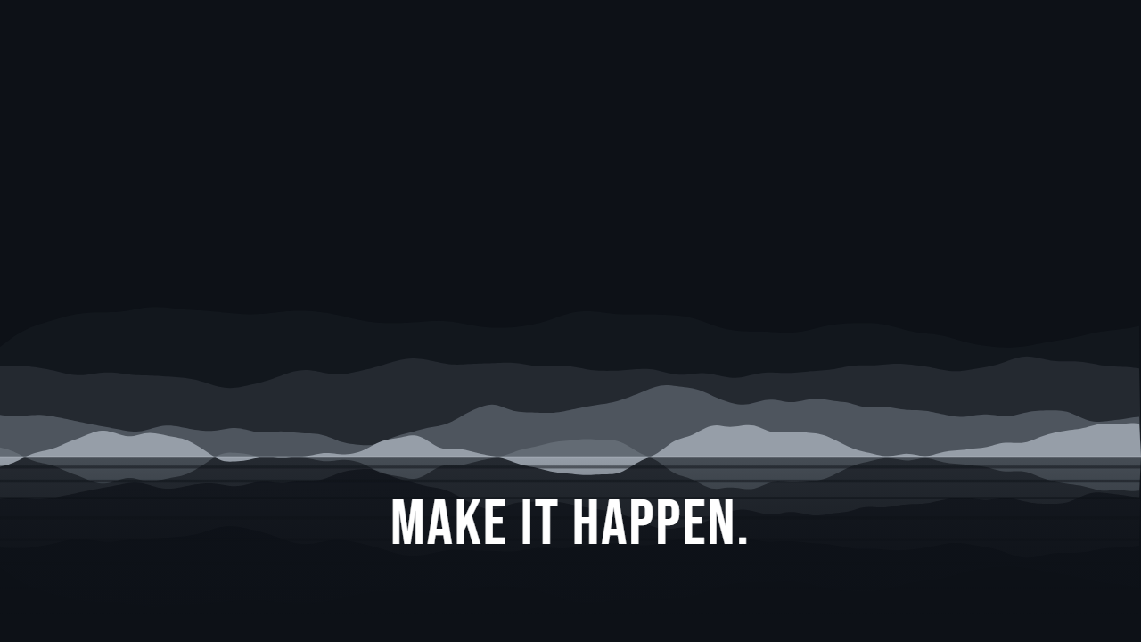 Reflection pattern wallpaper in midnight tones with text overlay - part of the Modern & Minimal collection, made with PattrnLab.