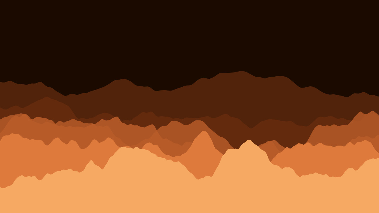 Terrain pattern wallpaper in autumn ember tones - part of the Earth & Canopy collection, made with PattrnLab.
