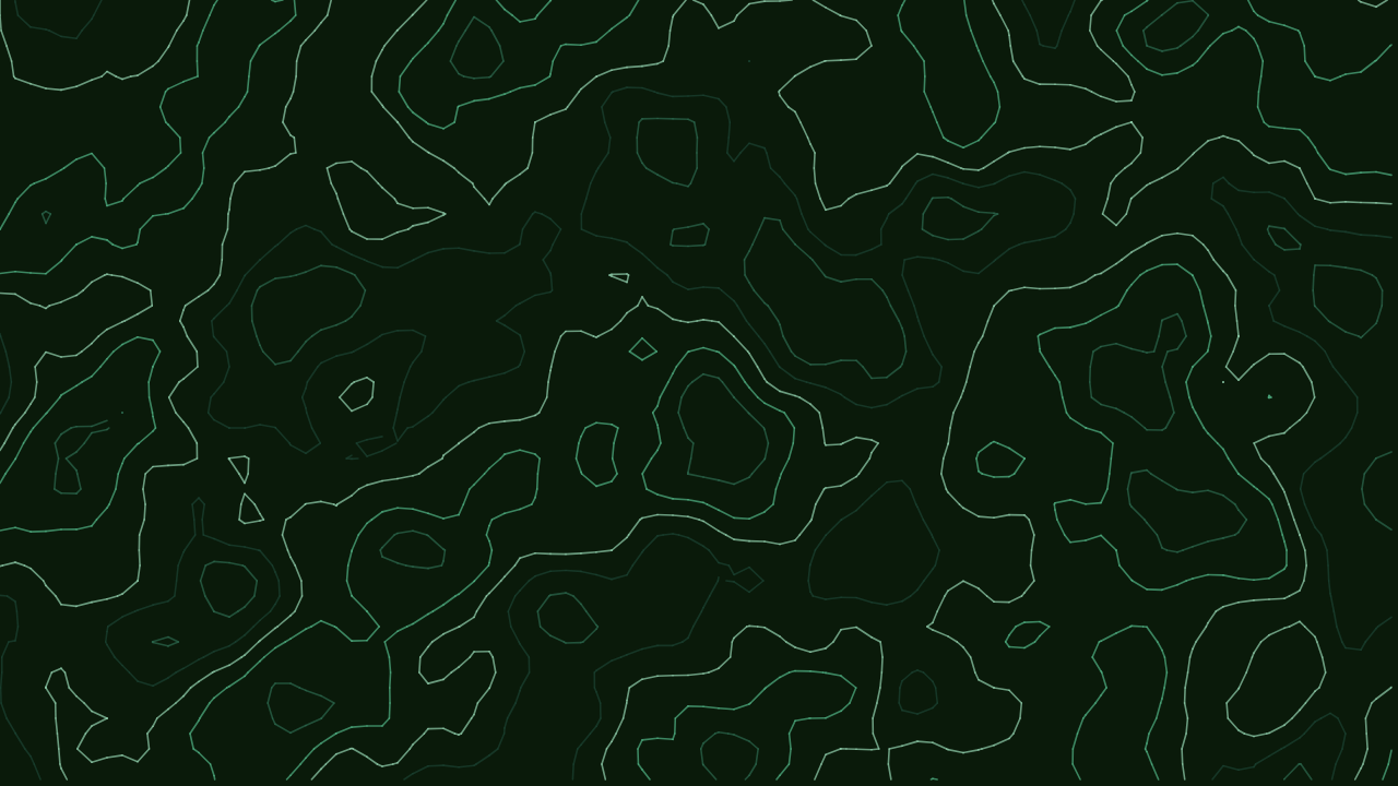 Topography pattern wallpaper in forest canopy tones - part of the Earth & Canopy collection, made with PattrnLab.