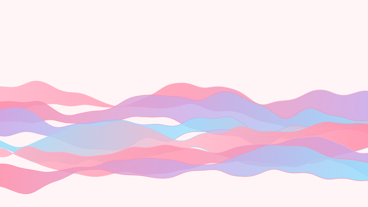 Ribbons pattern wallpaper in cotton candy tones - part of the Soft Pastels collection, made with PattrnLab.