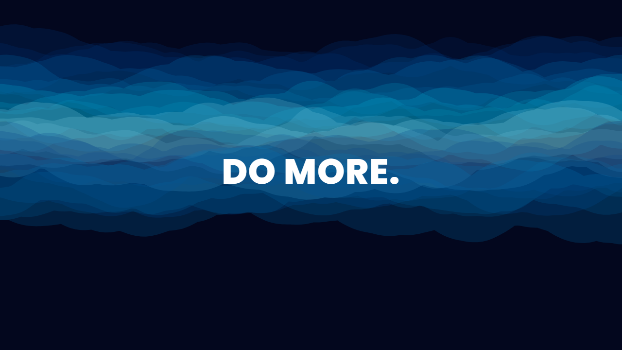 Aurora pattern wallpaper in ocean deep tones with text overlay - part of the Text Wallpapers collection, made with PattrnLab.