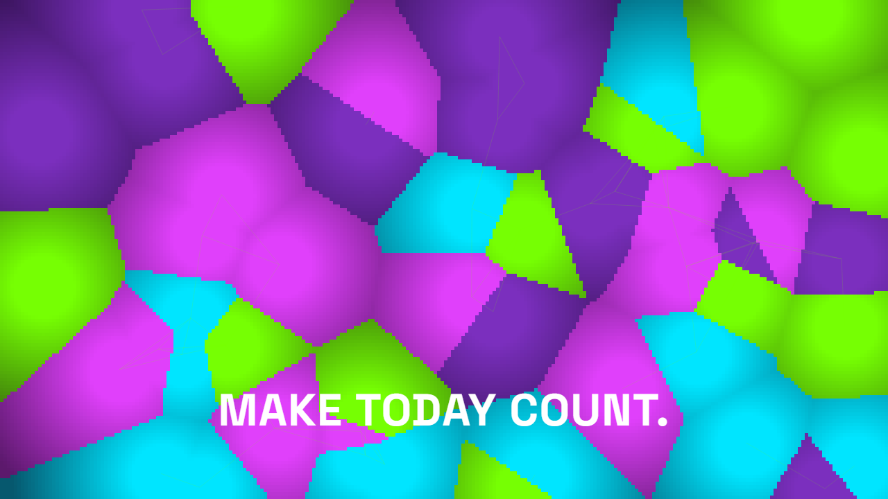 Crystals pattern wallpaper in cyber pulse tones with text overlay - part of the Text Wallpapers collection, made with PattrnLab.
