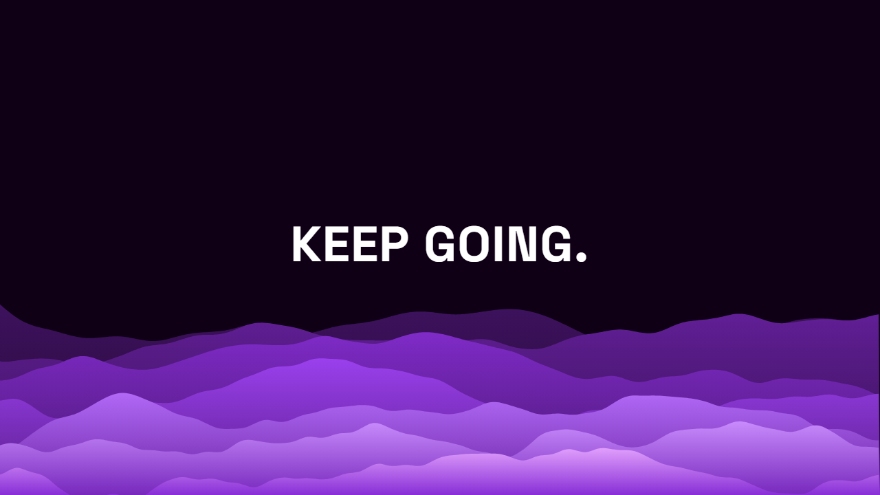 Misty Ridges pattern wallpaper in cosmic nebula tones with text overlay - part of the Text Wallpapers collection, made with PattrnLab.