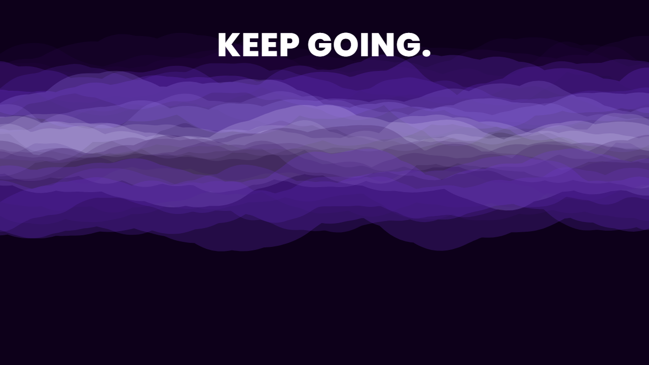 Aurora pattern wallpaper in electric violet tones with text overlay, made with PattrnLab.