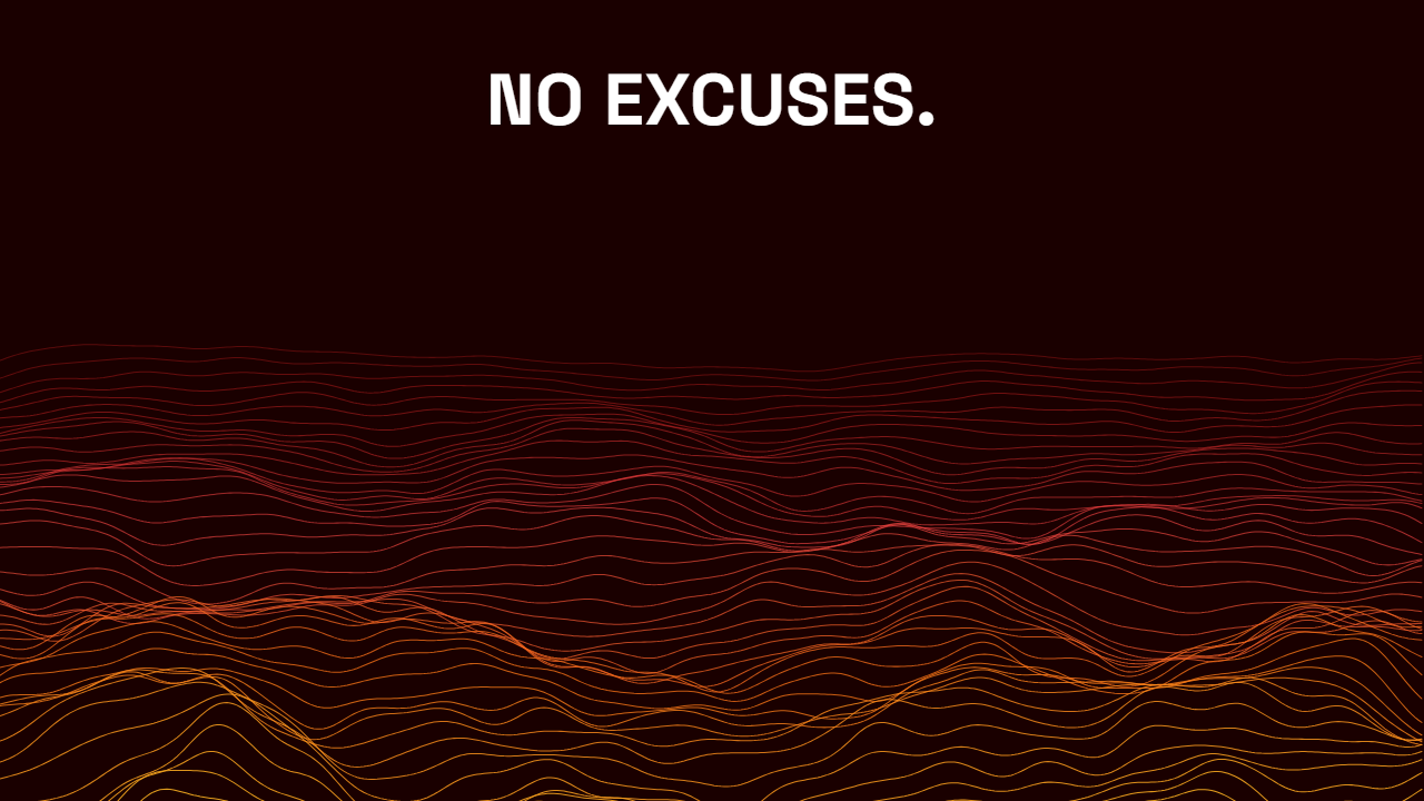 Flow Lines pattern wallpaper in solar flare tones with text overlay, made with PattrnLab.
