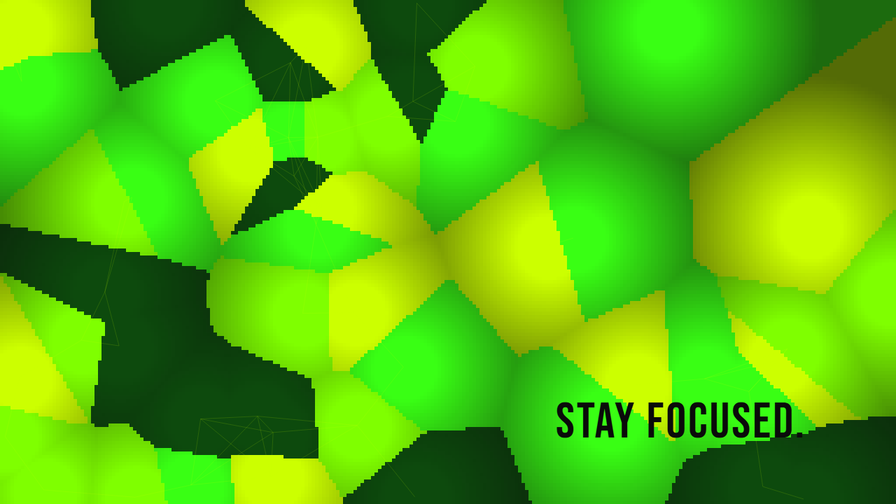 Crystals pattern wallpaper in toxic glow tones with text overlay, made with PattrnLab.