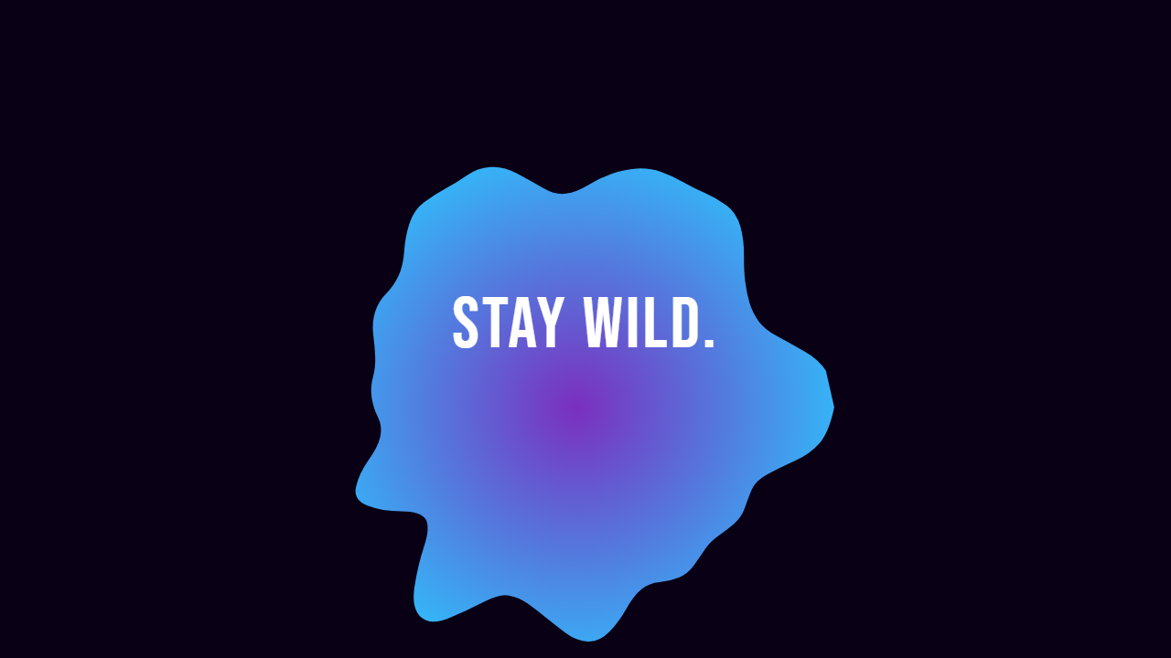 Blob pattern wallpaper in cyber pulse tones with text overlay, made with PattrnLab.