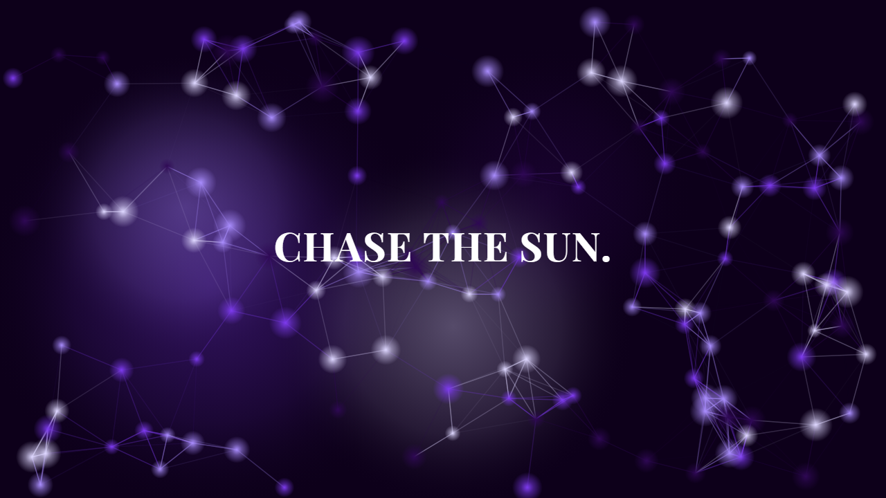 Constellation pattern wallpaper in electric violet tones with text overlay - part of the 4K Wallpaper - Abstract, Dark & Minimal Backgrounds collection, made with PattrnLab.