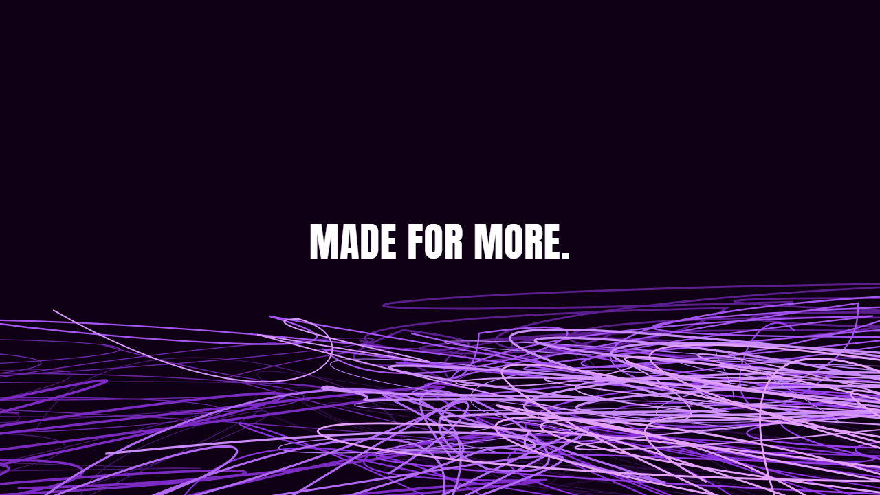 Scribble pattern wallpaper in cosmic nebula tones with text overlay - part of the 4K Wallpaper - Abstract, Dark & Minimal Backgrounds collection, made with PattrnLab.