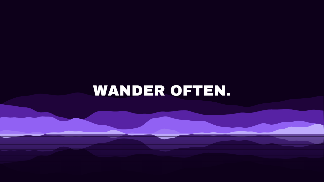 Reflection pattern wallpaper in electric violet tones with text overlay - part of the 4K Wallpaper - Abstract, Dark & Minimal Backgrounds collection, made with PattrnLab.