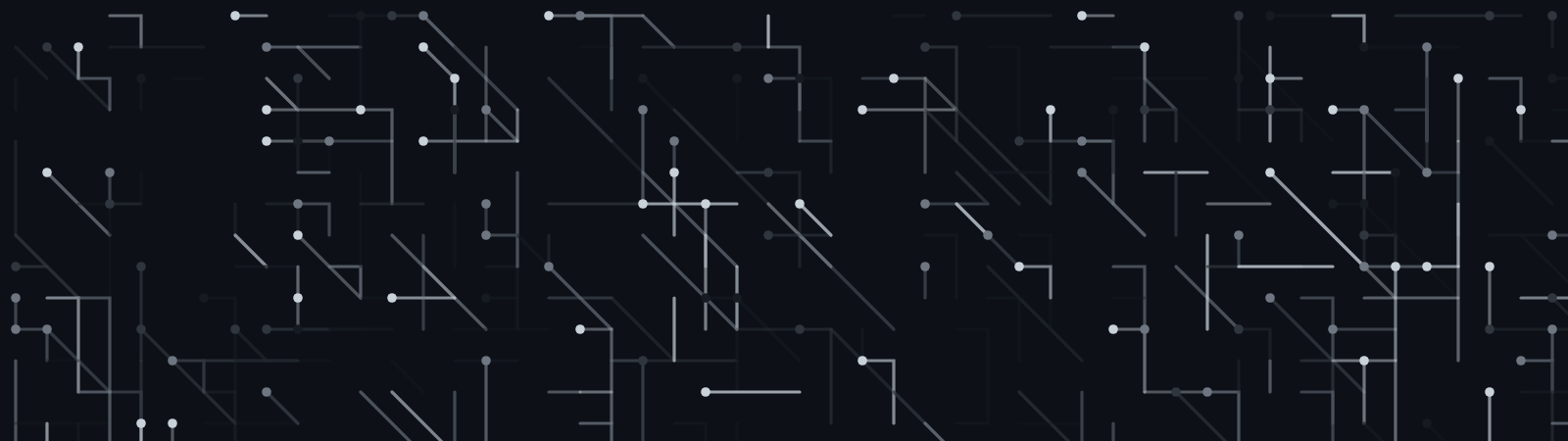 Circuits pattern wallpaper in midnight tones - part of the Dual Monitor Wallpaper - Matching Pairs for 2 Screens collection, made with PattrnLab.