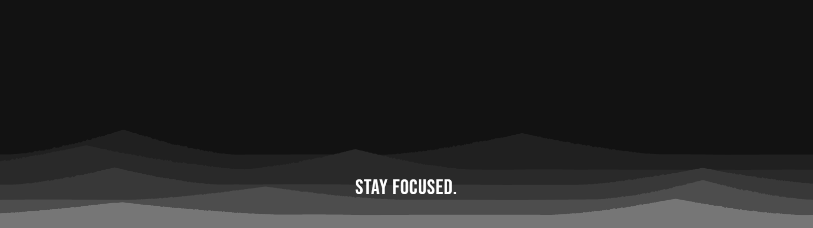 Peaks pattern wallpaper in charcoal tones with text overlay - part of the Dual Monitor Wallpaper - Matching Pairs for 2 Screens collection, made with PattrnLab.