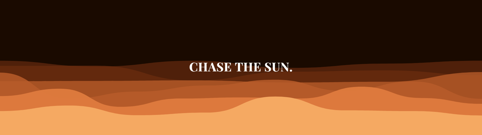 Dunes pattern wallpaper in autumn ember tones with text overlay - part of the Dual Monitor Wallpaper - Matching Pairs for 2 Screens collection, made with PattrnLab.