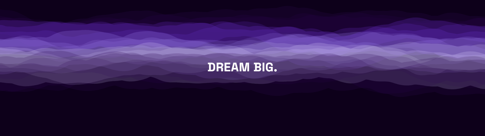 Aurora pattern wallpaper in electric violet tones with text overlay - part of the Dual Monitor Wallpaper - Matching Pairs for 2 Screens collection, made with PattrnLab.