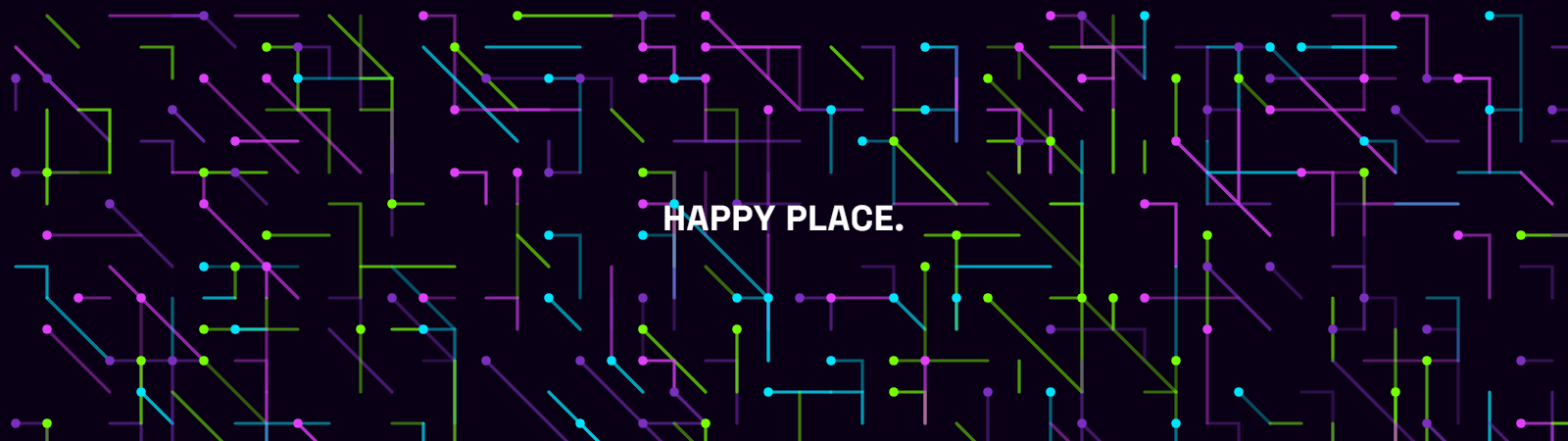 Circuits pattern wallpaper in cyber pulse tones with text overlay - part of the Dual Monitor Wallpaper - Matching Pairs for 2 Screens collection, made with PattrnLab.
