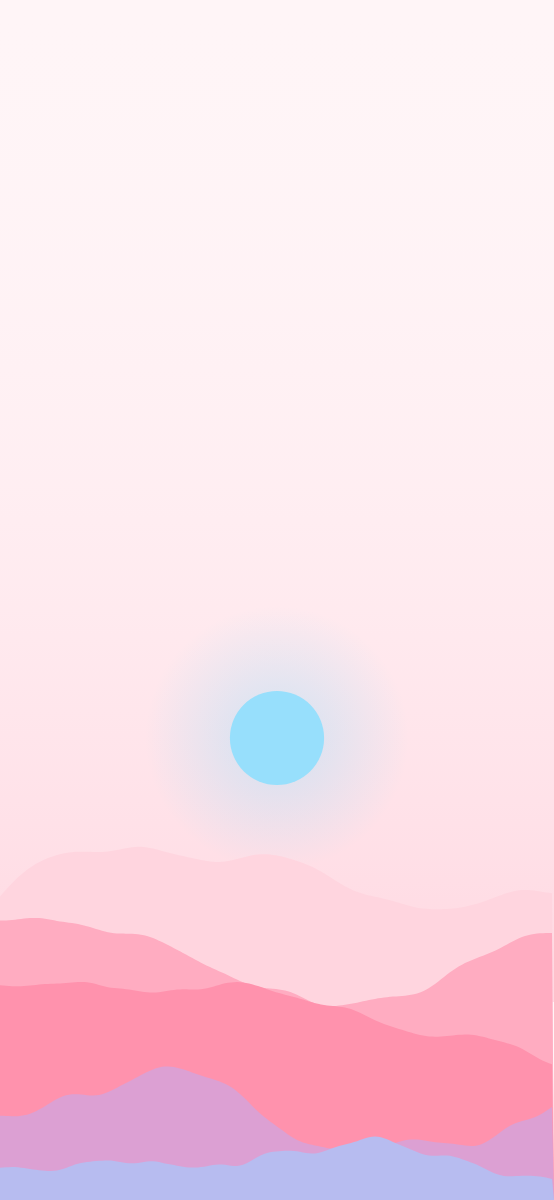 Moonrise pattern wallpaper in cotton candy tones - part of the iPhone Wallpaper - Dark, Minimal & Aesthetic Backgrounds collection, made with PattrnLab.
