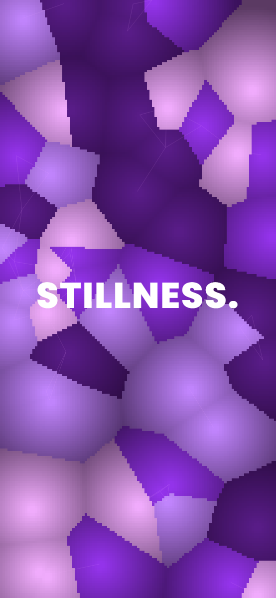 Crystals pattern wallpaper in cosmic nebula tones with text overlay - part of the iPhone Wallpaper - Dark, Minimal & Aesthetic Backgrounds collection, made with PattrnLab.