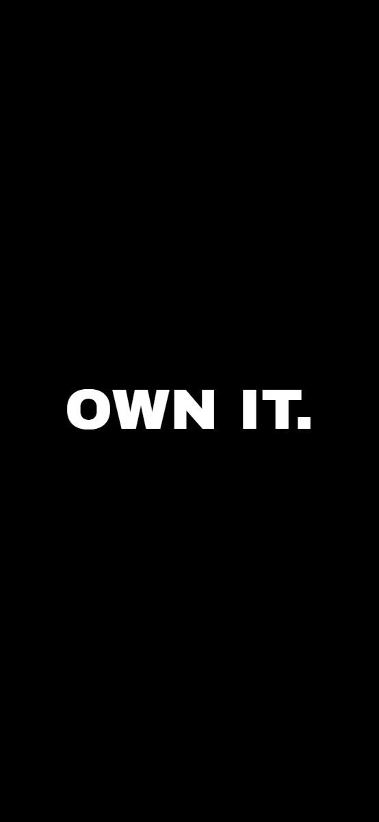 Solid #000000 wallpaper with text overlay - part of the iPhone Wallpaper - Dark, Minimal & Aesthetic Backgrounds collection, made with PattrnLab.
