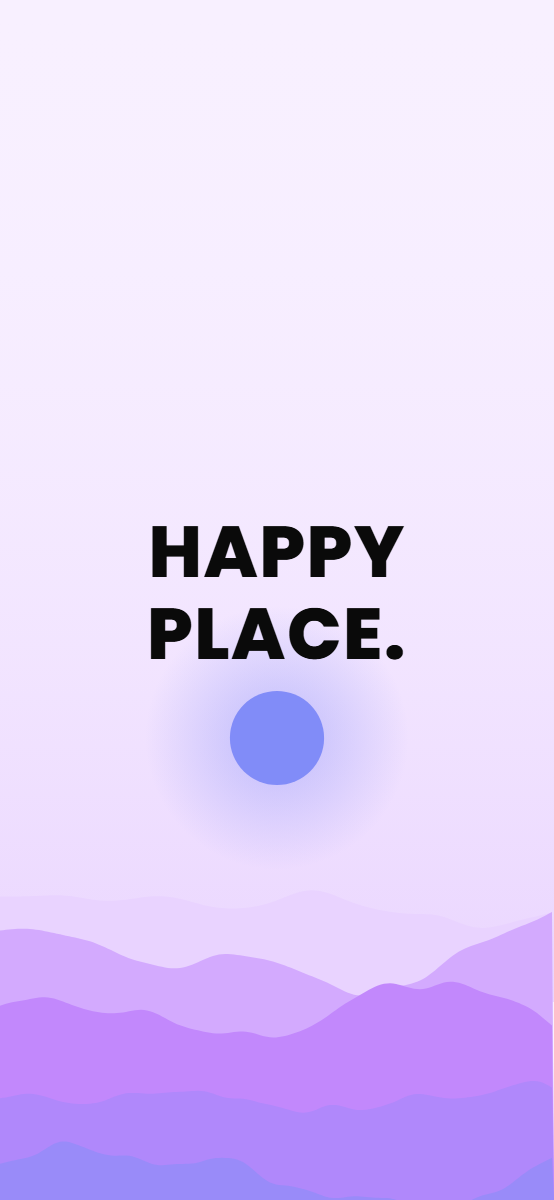 Moonrise pattern wallpaper in lavender dream tones with text overlay - part of the iPhone Wallpaper - Dark, Minimal & Aesthetic Backgrounds collection, made with PattrnLab.