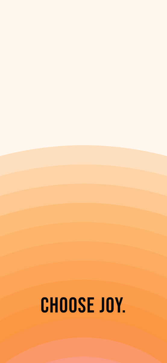 Arches pattern wallpaper in peach glow tones with text overlay - part of the iPhone Wallpaper - Dark, Minimal & Aesthetic Backgrounds collection, made with PattrnLab.
