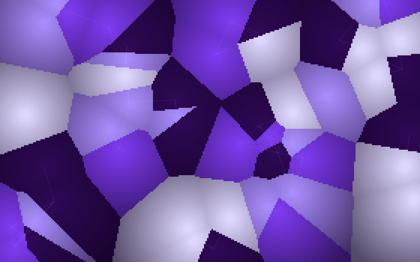 Crystals pattern wallpaper in electric violet tones - part of the MacBook Wallpaper - 4K & Aesthetic Backgrounds for Mac collection, made with PattrnLab.