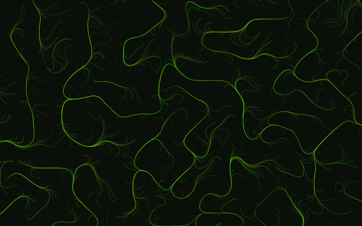 Flow Field pattern wallpaper in toxic glow tones - part of the MacBook Wallpaper - 4K & Aesthetic Backgrounds for Mac collection, made with PattrnLab.