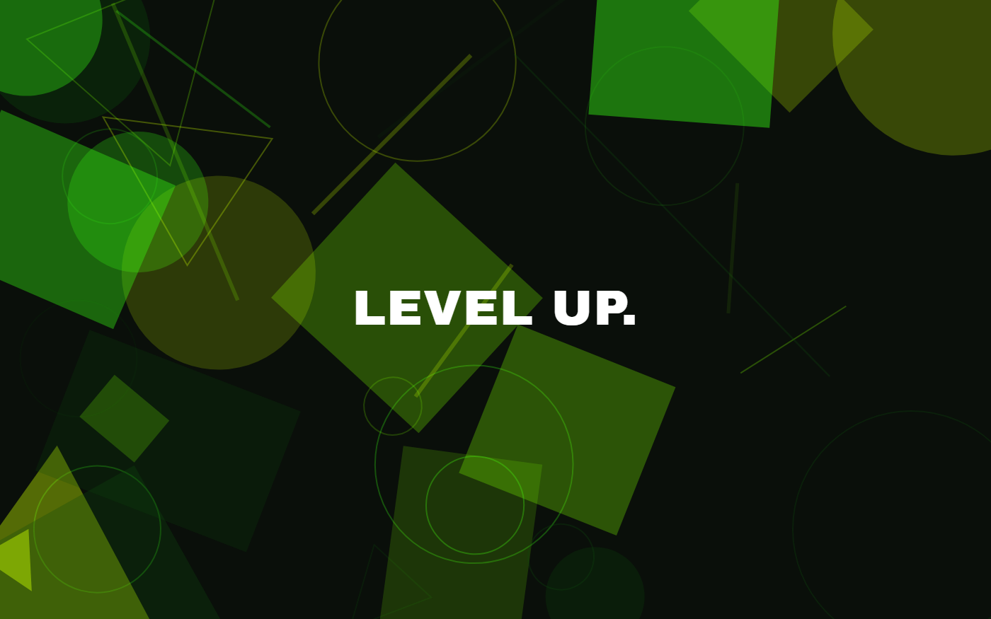 Geometric pattern wallpaper in toxic glow tones with text overlay - part of the MacBook Wallpaper - 4K & Aesthetic Backgrounds for Mac collection, made with PattrnLab.