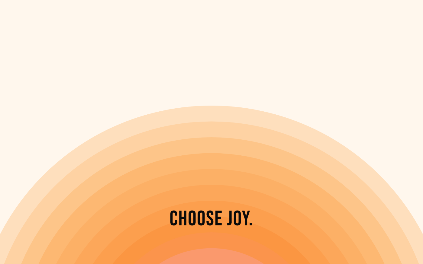 Arches pattern wallpaper in peach glow tones with text overlay - part of the MacBook Wallpaper - 4K & Aesthetic Backgrounds for Mac collection, made with PattrnLab.