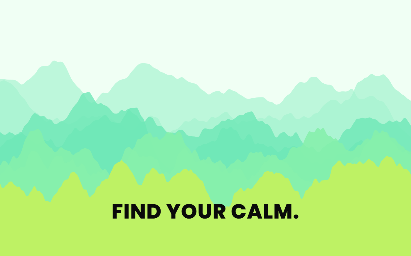 Terrain pattern wallpaper in mint breeze tones with text overlay - part of the MacBook Wallpaper - 4K & Aesthetic Backgrounds for Mac collection, made with PattrnLab.