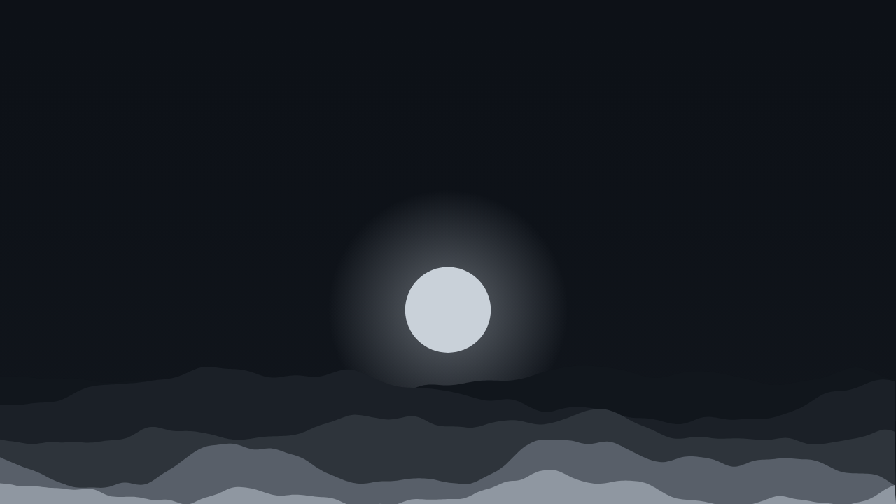 Moonrise pattern wallpaper in midnight tones - part of the OLED Wallpaper 4K - True Black Backgrounds collection, made with PattrnLab.