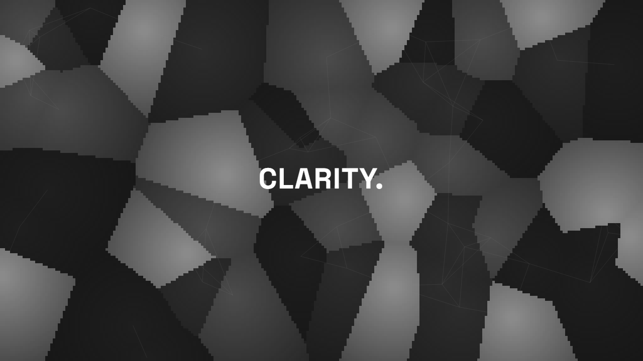 Crystals pattern wallpaper in charcoal tones with text overlay - part of the OLED Wallpaper 4K - True Black Backgrounds collection, made with PattrnLab.