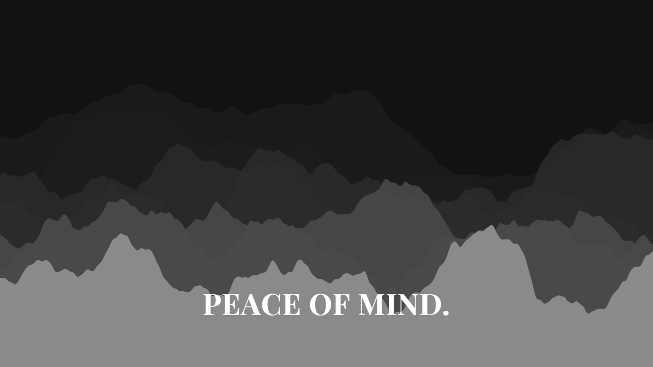 Terrain pattern wallpaper in charcoal tones with text overlay - part of the OLED Wallpaper 4K - True Black Backgrounds collection, made with PattrnLab.
