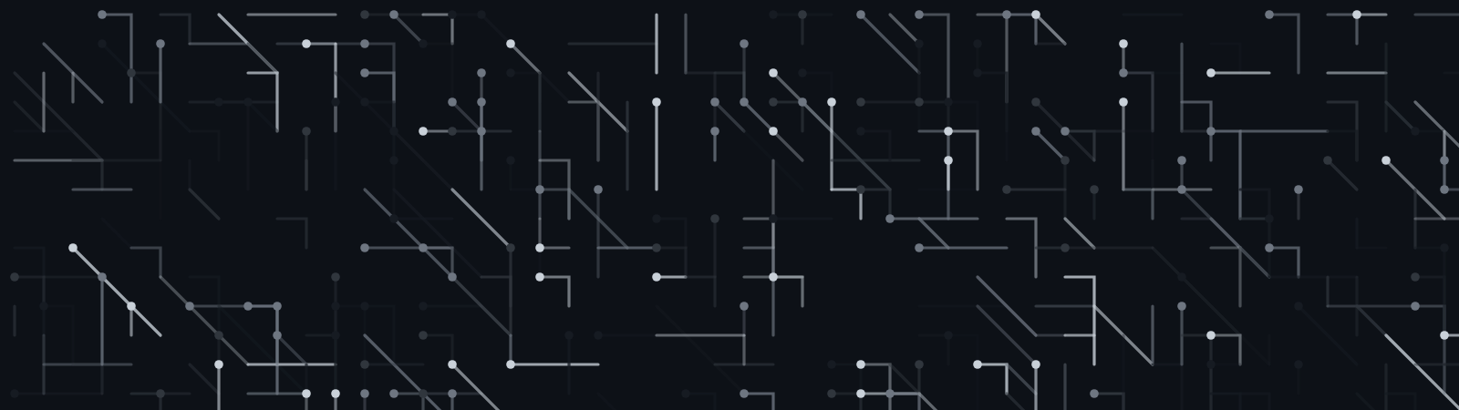 Circuits pattern wallpaper in midnight tones - part of the 32:9 & Super Ultrawide Wallpapers collection, made with PattrnLab.