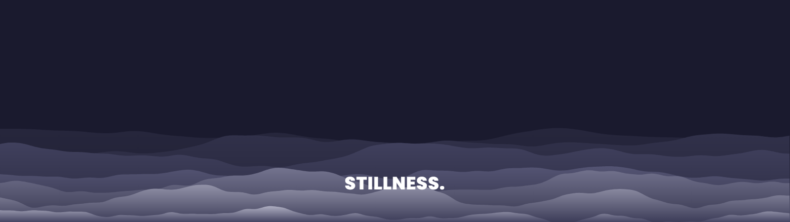 Misty Ridges pattern wallpaper in silver mist tones with text overlay - part of the 32:9 & Super Ultrawide Wallpapers collection, made with PattrnLab.