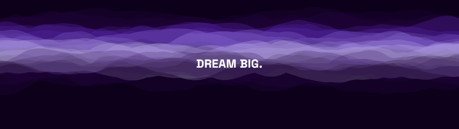 Aurora pattern wallpaper in electric violet tones with text overlay - part of the 32:9 & Super Ultrawide Wallpapers collection, made with PattrnLab.