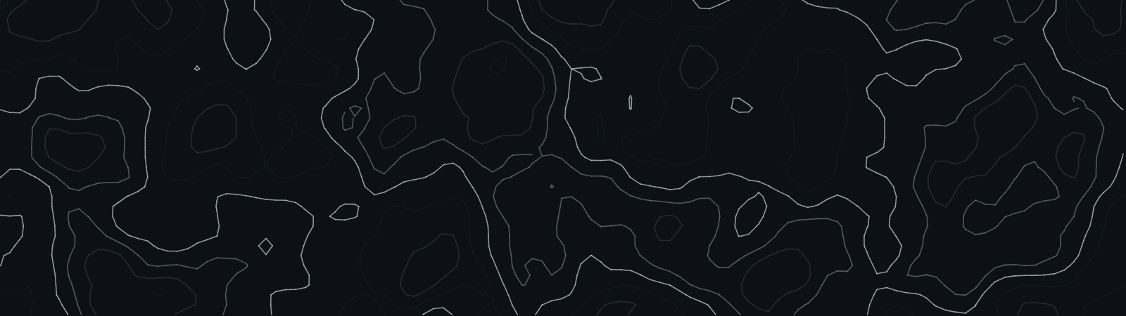 Topography pattern wallpaper in midnight tones - part of the 32:9 & Super Ultrawide Wallpapers collection, made with PattrnLab.