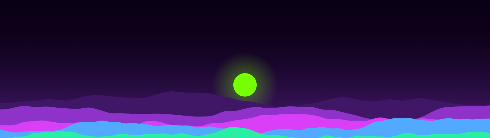 Moonrise pattern wallpaper in cyber pulse tones - part of the 32:9 & Super Ultrawide Wallpapers collection, made with PattrnLab.