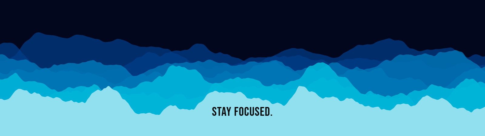 Terrain pattern wallpaper in ocean deep tones with text overlay - part of the 32:9 & Super Ultrawide Wallpapers collection, made with PattrnLab.