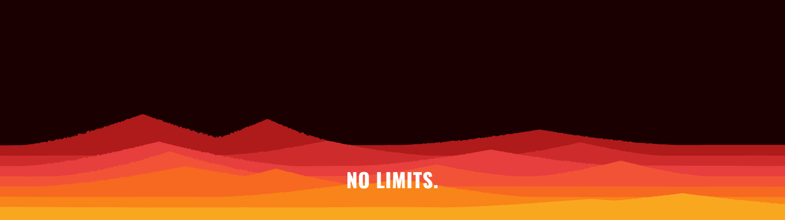 Peaks pattern wallpaper in solar flare tones with text overlay - part of the 32:9 & Super Ultrawide Wallpapers collection, made with PattrnLab.