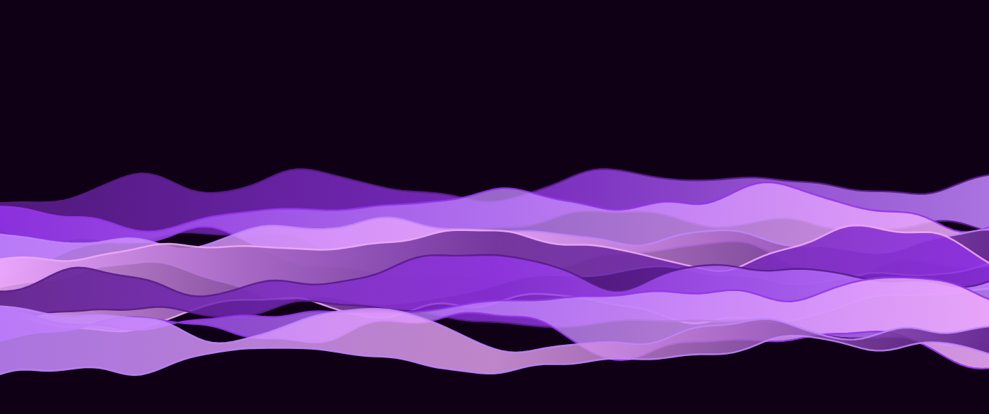 Ribbons pattern wallpaper in cosmic nebula tones - part of the Ultrawide Wallpaper (3440x1440, 21:9) collection, made with PattrnLab.